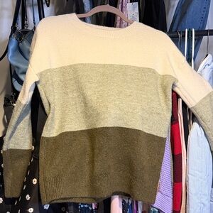 Hem and Thread Colorblock Women's Sweater